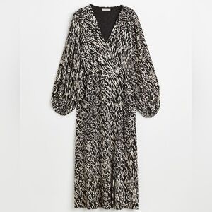 H&M - Pleated wrap front dress